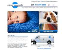 Tablet Screenshot of carpetconceptsco.com